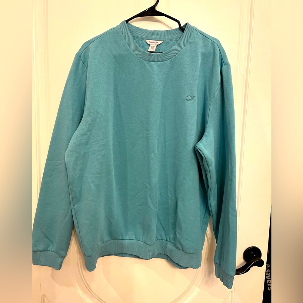 Calvin Klein Teal Crewneck Sweater